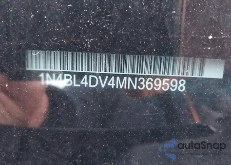 2021 Nissan Altima Sv Fwd из США, поврежденный, VIN 1N4BL4DV4MN369598